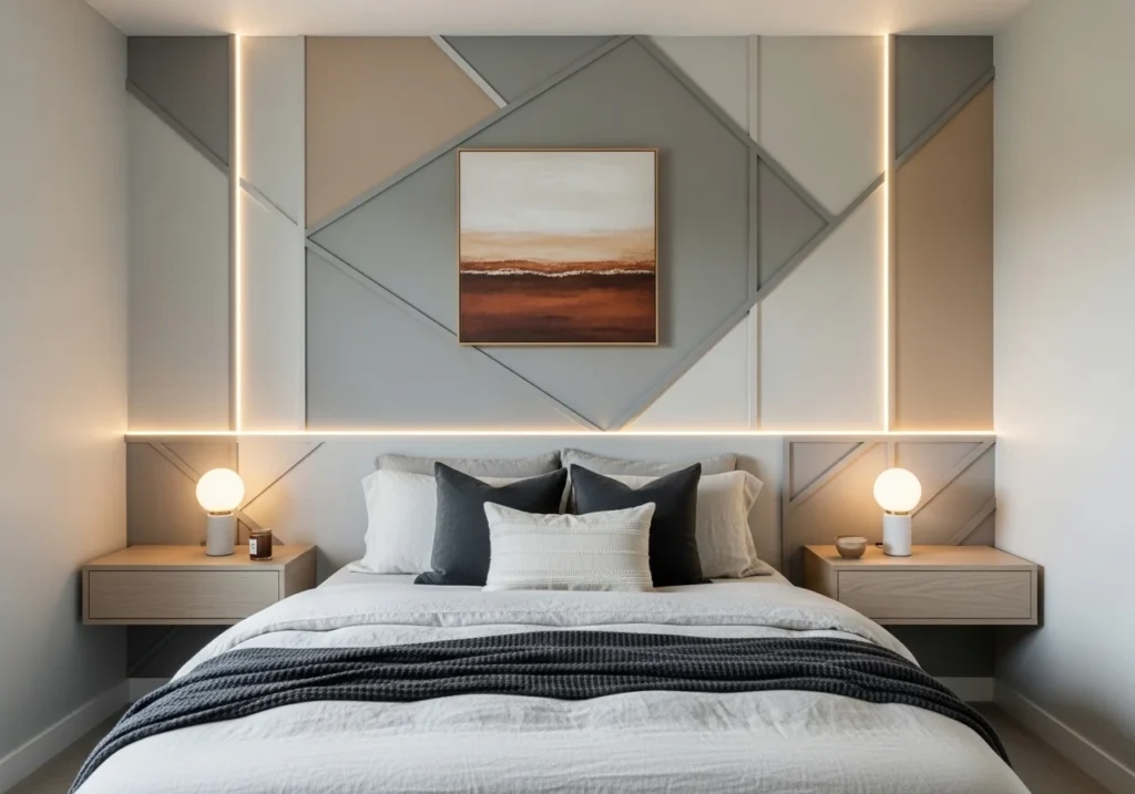 Modern bedroom design ideas with cozy stylish decor, elegant furniture, soft lighting, and functional layout for a beautiful relaxing space.