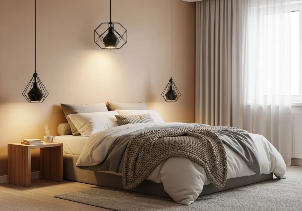 Modern bedroom design ideas with cozy stylish decor, elegant furniture, soft lighting, and functional layout for a beautiful relaxing space.