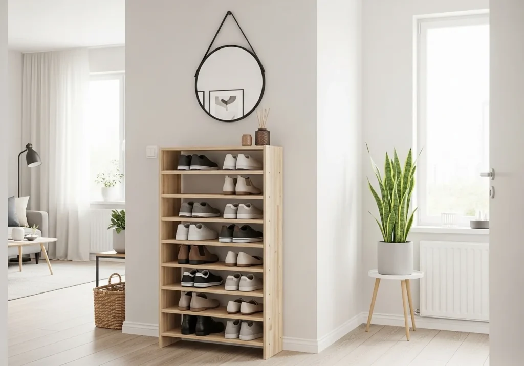 modern shoe rack ideas for organized stylish home with space saving storage design