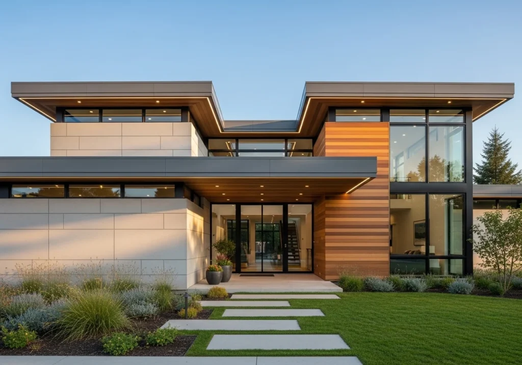Modern Home Exteriors featuring luxury facade and minimalist architecture