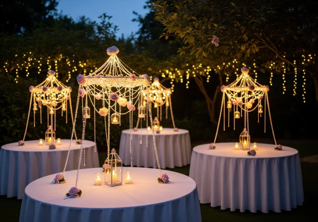 Outdoor Wedding Ideas with a romantic setup, elegant decor, soft lighting, floral arrangements, and a beautiful nature-inspired wedding theme for 2026