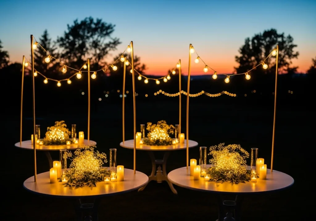 Outdoor Wedding Ideas with a romantic setup, elegant decor, soft lighting, floral arrangements, and a beautiful nature-inspired wedding theme for 2026