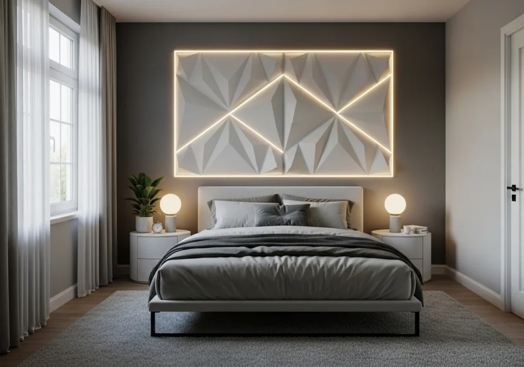 Modern bedroom design ideas with cozy stylish decor, elegant furniture, soft lighting, and functional layout for a beautiful relaxing space.