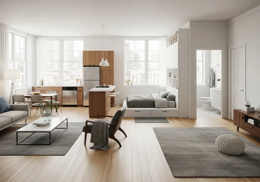  studio apartment decor ideas layout