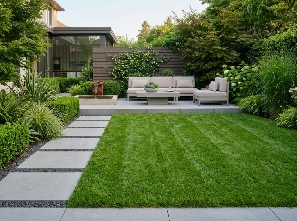 stunning garden decoration ideas with plants lighting and cozy outdoor seating setup