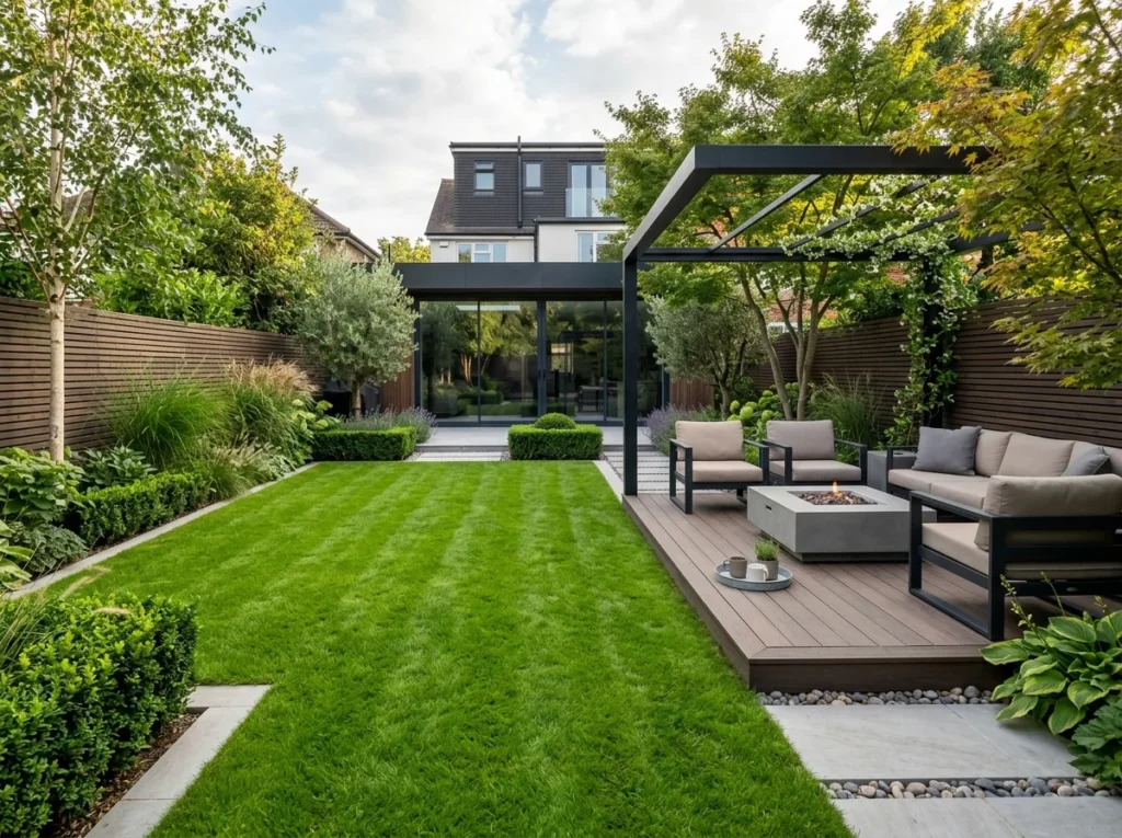 stunning garden decoration ideas with plants lighting and cozy outdoor seating setup