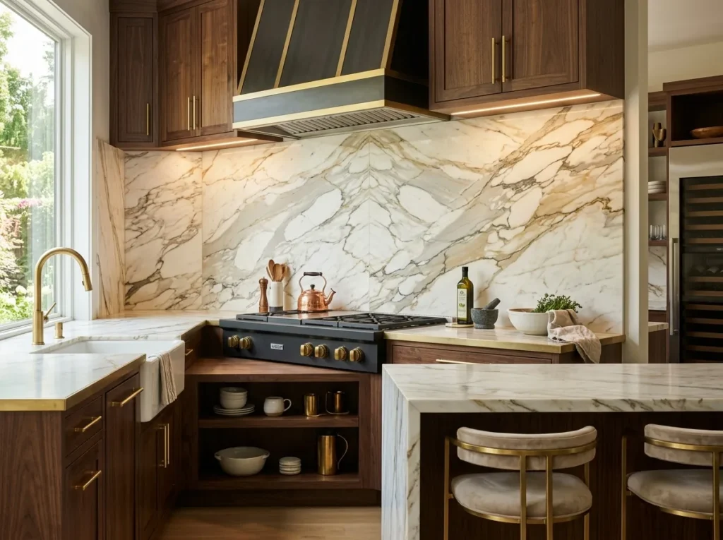 Stylish modern kitchen backsplash ideas with luxury tiles, sleek patterns, and elegant contemporary kitchen wall designs for 2026 inspiration.