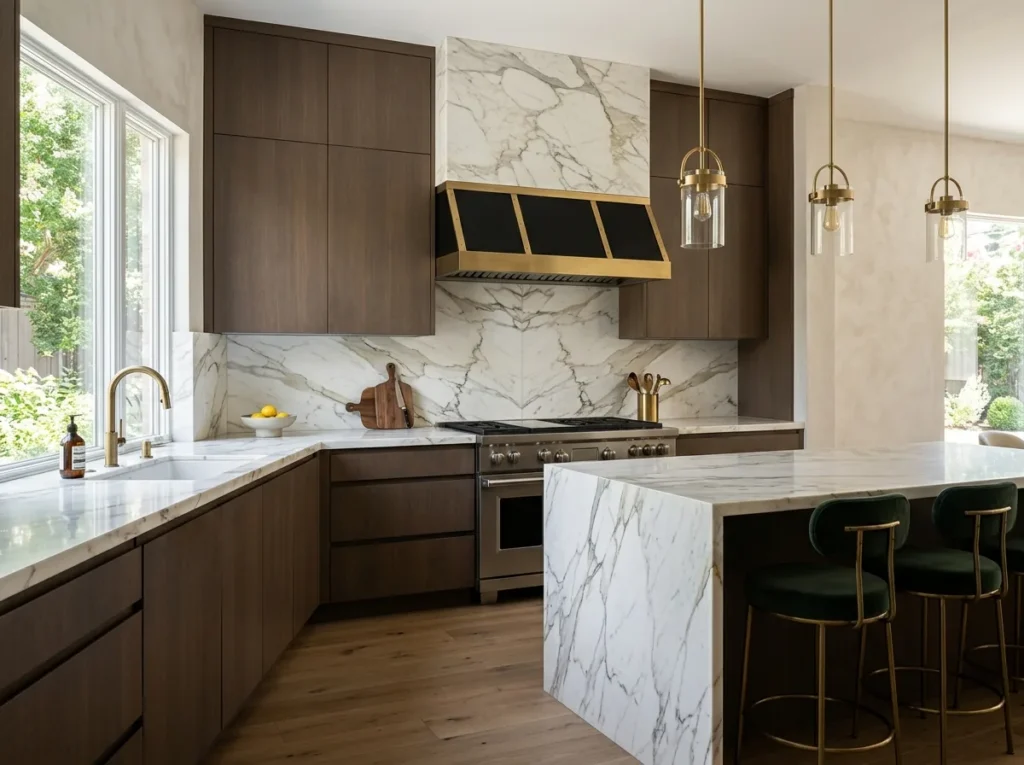 Stylish modern kitchen backsplash ideas with luxury tiles, sleek patterns, and elegant contemporary kitchen wall designs for 2026 inspiration.