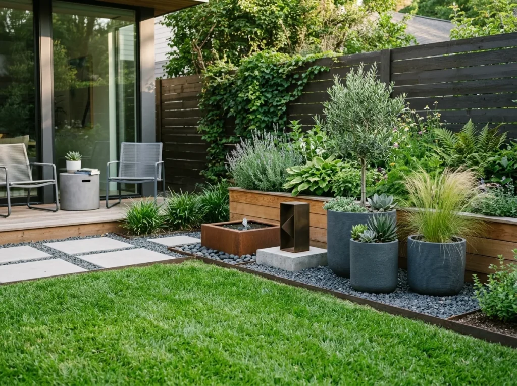stunning garden decoration ideas with plants lighting and cozy outdoor seating setup