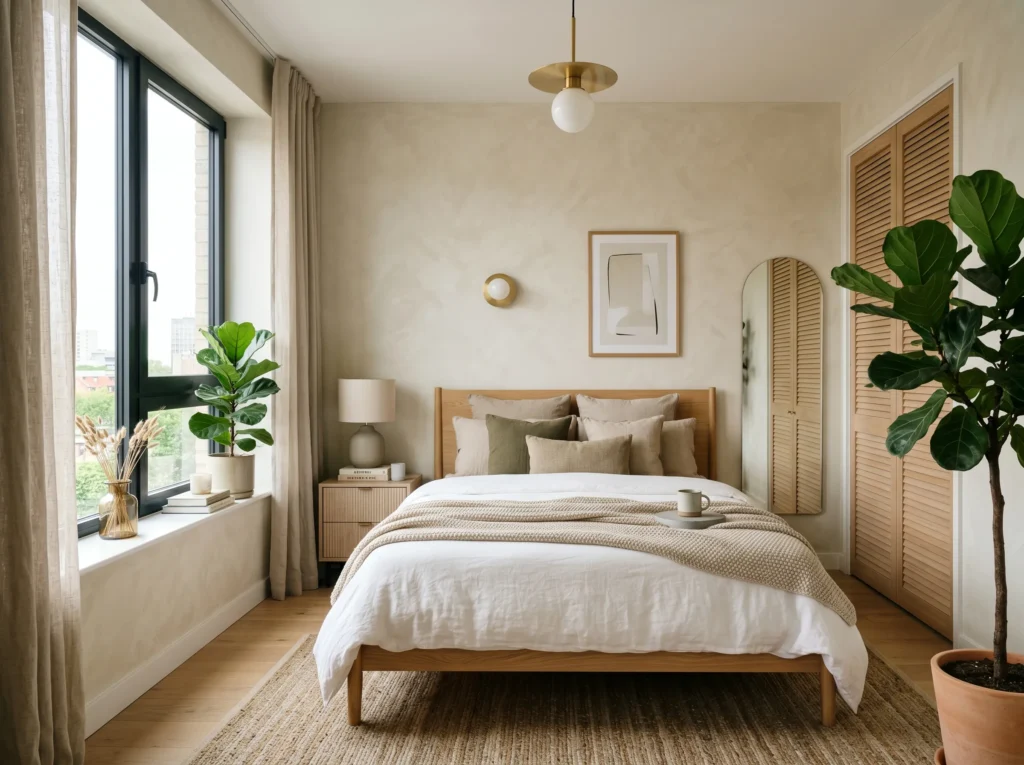 apartment bedroom ideas for small space with stylish cozy decor and modern layout