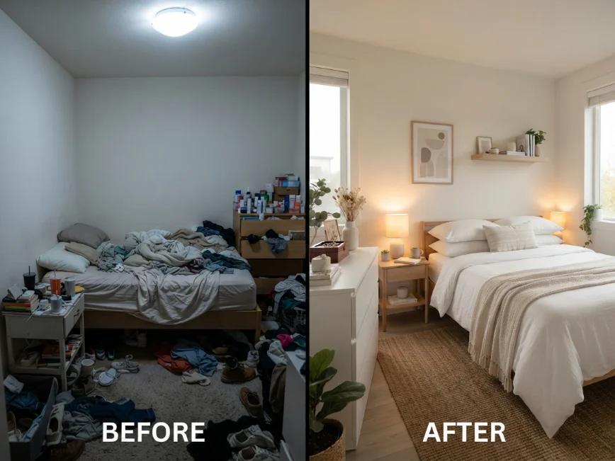 Common bedroom decorating mistakes and budget makeover improvements.